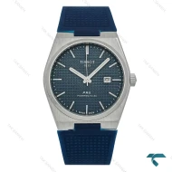 ساعت تیسوت پاورماتیک PRX مردانه استیل بند رابر سرمه ای Tissot-8650-G