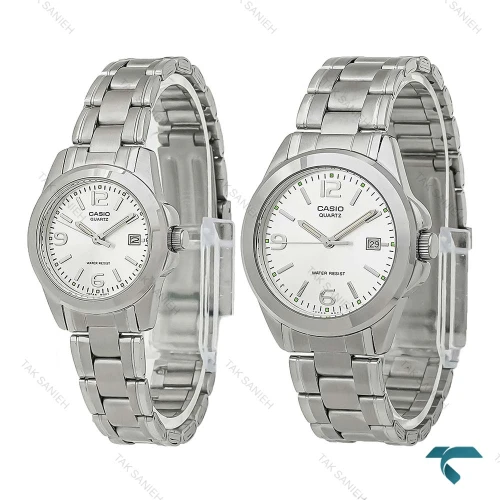 ساعت مچی ست کاسیو اورجینال نقره ای Casio-8379-S