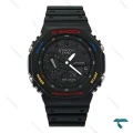 جی شاک GA2100 مردانه مشکی صفحه آبرنگی GShock-8385-G