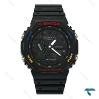 جی شاک GA2100 مردانه مشکی صفحه آبرنگی GShock-8385-G
