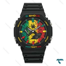 کاسیو جیشاک مردانه GA2100 مشکی صفحه رنگی GShock-8387-G