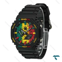 کاسیو جیشاک مردانه GA2100 مشکی صفحه رنگی GShock-8387-G