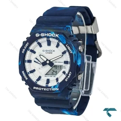 ساعت جیشاک GA2100 مردانه سرمه ای طرح دار GShock-8389-G