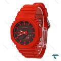 ساعت جیشاک GA2100 مردانه قرمز صفحه مشکی GShock-8390-G