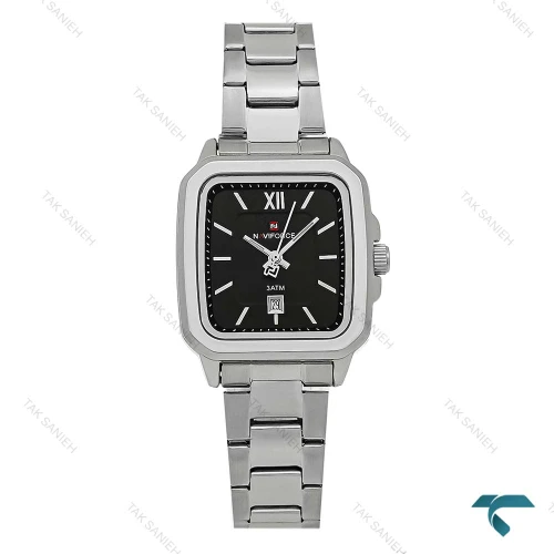 ساعت نیوی فورس NF9239L زنانه سیلور مشکی NaviForce-8398-L