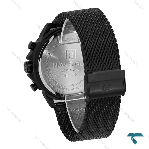 نیوی فورس NF9110 مردانه بند حصیری مشکی NaviForce-8401-G