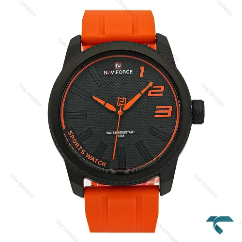 ساعت نیوی فورس NF9202 نارنجی قاب مشکی NaviForce-8404-G