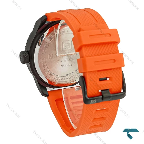 ساعت نیوی فورس NF9202 نارنجی قاب مشکی NaviForce-8404-G