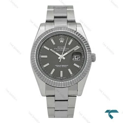 ساعت رولکس مردانه Datejust 2 سیلور صفحه خاکستری Rolex-8411-G