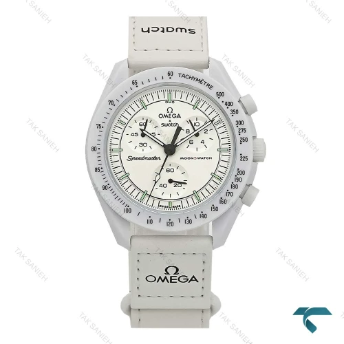 امگا سواچ سفید ماموریت به ماه جدید Swatch-8415-L
