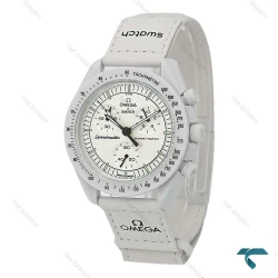 امگا سواچ سفید ماموریت به ماه جدید Swatch-8415-L
