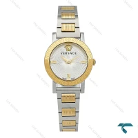 ساعت ورساچه Petit زنانه دورنگ طلایی صفحه سفید Versace-8416-L