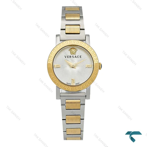 ساعت ورساچه Petit زنانه دورنگ طلایی صفحه سفید Versace-8416-L