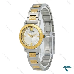 ساعت ورساچه Petit زنانه دورنگ طلایی صفحه سفید Versace-8416-L