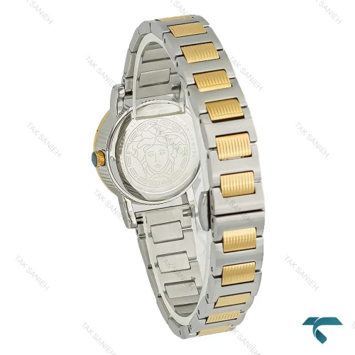 ساعت ورساچه Petit زنانه دورنگ طلایی صفحه سفید Versace-8416-L