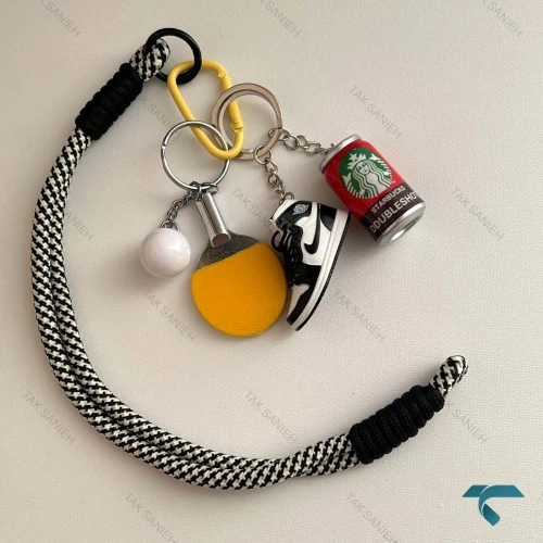 آویز کیف زنانه طرح استار باکس Charm-8419-L