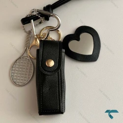 چارم بگ زنانه آیینه وتنیس مشکی Charm-8426-L