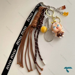 آویز کیف کرای بیبی قهوه ای عسلی CryBaby-8442-L