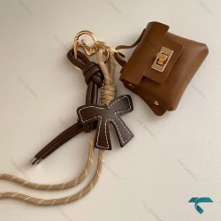 چارم بک هرمس عسلی با پاپیون Hermes-8443-L