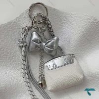 چارم بگ هرمس سفید سیلور Hermes-8446-L