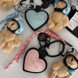 آویز کیف زنانه تدی کلاه دار رنگبندی Tedi-8451-L