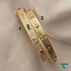 دستبند زنانه طلایی نگین دار  Bracelet-8455-L