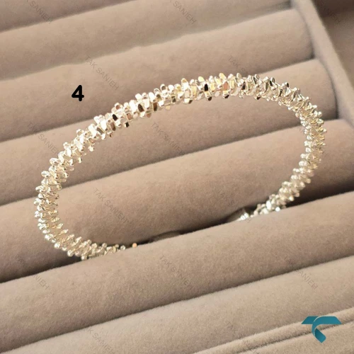 بنگل های طرح پاپیون و خاویاری Bracelet-8462-L