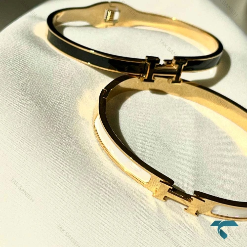 دستبند هرمس میناکاری ظریف Hermes-8487-L