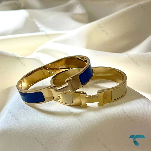 دستبند هرمس طلایی Hermes-8489-L