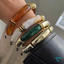 دستبند میناکاری رنگبندی MinaKari-8465-L