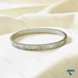 دستبند میناکاری نقره ای MinaKari-8499-L