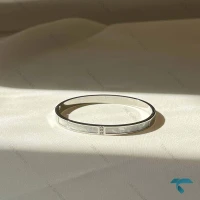 دستبند میناکاری نقره ای MinaKari-8499-L