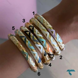 دستبند میناکاری رنگبندی MinaKari-8505-L