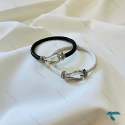 دستبند امگا سفید مشکی Omega-8512-L