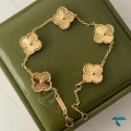 دستبند ونکلیف طلایی VanCleef-8517-L