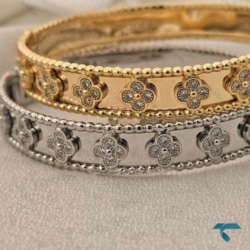 بنگل ونکلیف طرح طلا VanCleef-8519-L