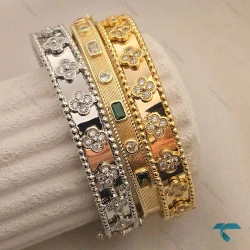 بنگل ونکلیف طرح طلا VanCleef-8519-L