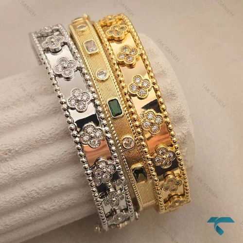 بنگل ونکلیف طرح طلا VanCleef-8519-L