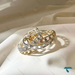 دستبند ونکلیف طرح طلا VanCleef-8522-L