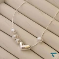 گردنبند قلب و مروارید GhardanBand-8529-L