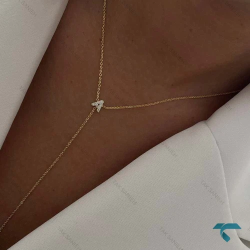 گردنبند زنانه حروف GhardanBand-8532-L