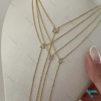 گردنبند زنانه حروف GhardanBand-8532-L