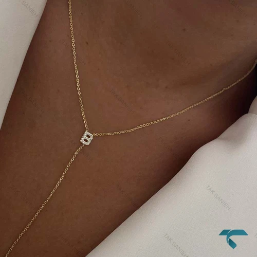 گردنبند زنانه حروف GhardanBand-8532-L