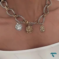 گردنبند طرح یورمن GhardanBand-8538-L