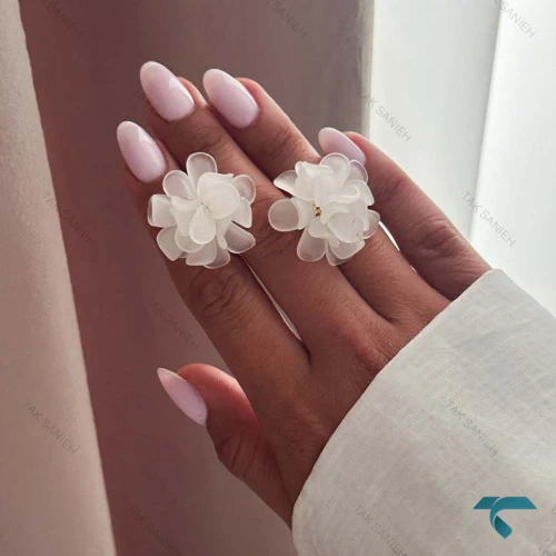 گوشواره طرح گل Ghoshvareh-8464-L