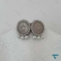 گوشواره سکه ایی مرواریدی Ghoshvareh-8555-L