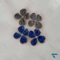 گوشواره میناکاری گل رنگبندی Ghoshvareh-8557-L