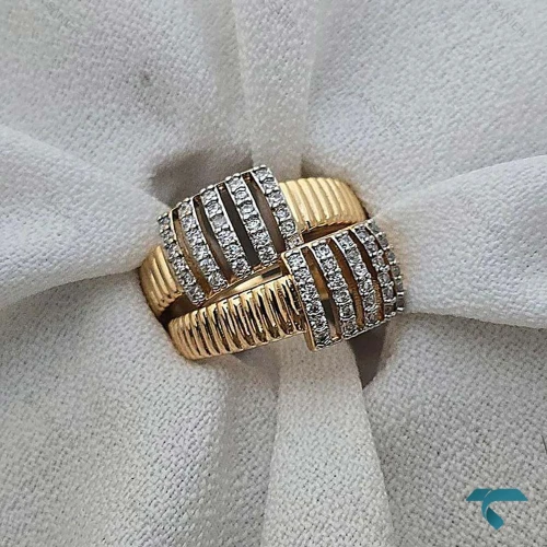 انگشتر یورمن طرح طلا Ring-8685-L