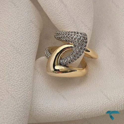 انگشتر طلایی نگین دار Ring-8686-L