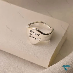 انگشتر نقره ایی به خودت باور داشته باش Ring-8683-L